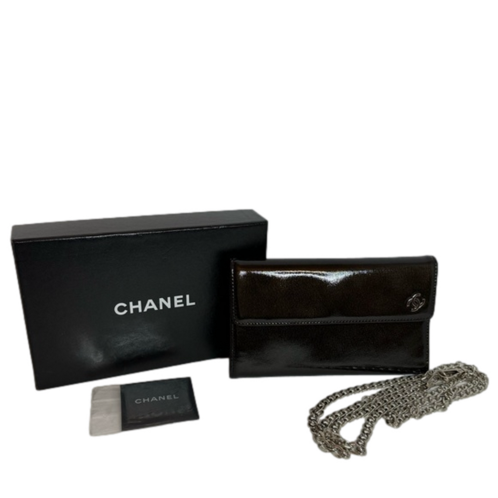 Chanel Patent Leather Wallet/Crossbody
